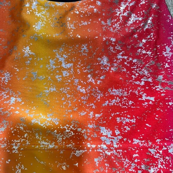 TEREZ Womens Size M Neon Haze with Silver Foil Dusting Sports‎ Bra NEW - Picture 3 of 4